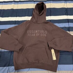 Essentials Dark Brown/Plum Hoodie
